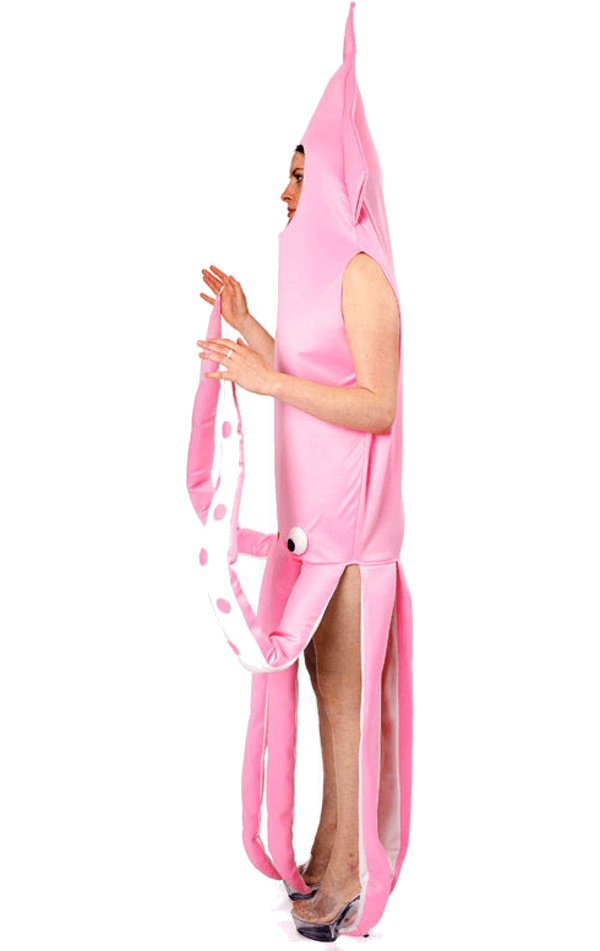 Erwachsene rosa Tintenfisch -Tierkostüm