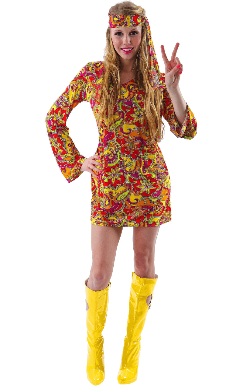 Ladies 60s Hippie Costume
