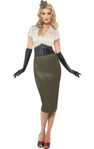 Womens 1940s Army Girl Costume
