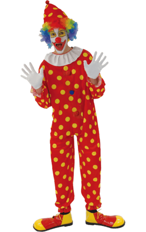 Erwachsene Bobles das Clown -Outfit