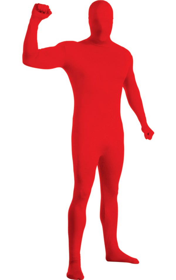 Adult Red Second Skin Costume