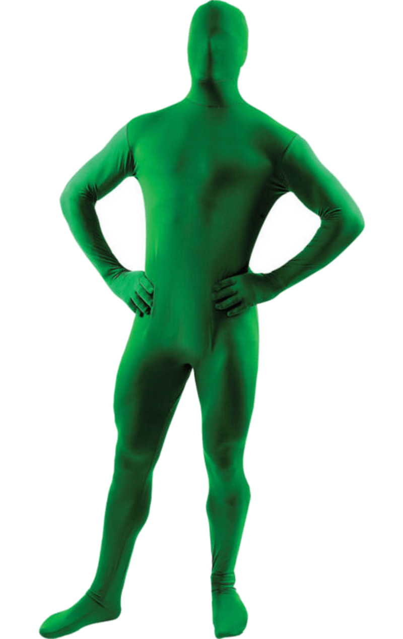 Giotto Dibondon Geneigd zijn Hedendaags Adult Second Skin Suit Green - fancydress.com