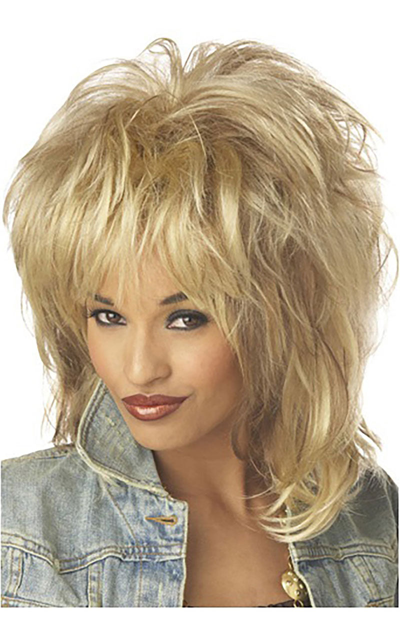 Perruque blonde rock de Tina Turner