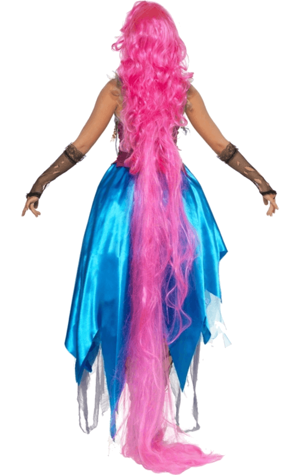 Frauen Halloween riss Rapunzel -Kostüm ab