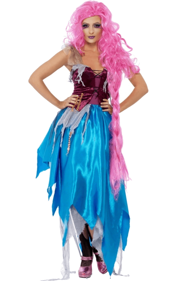 Womens Halloween Ripped Rapunzel Costume