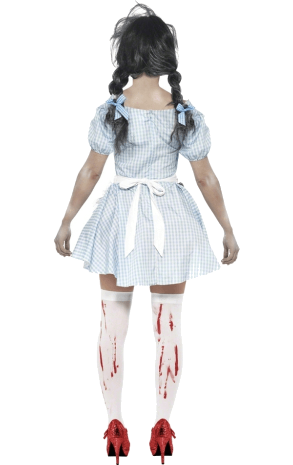 Womens Zombie Halloween Dorothy Costume