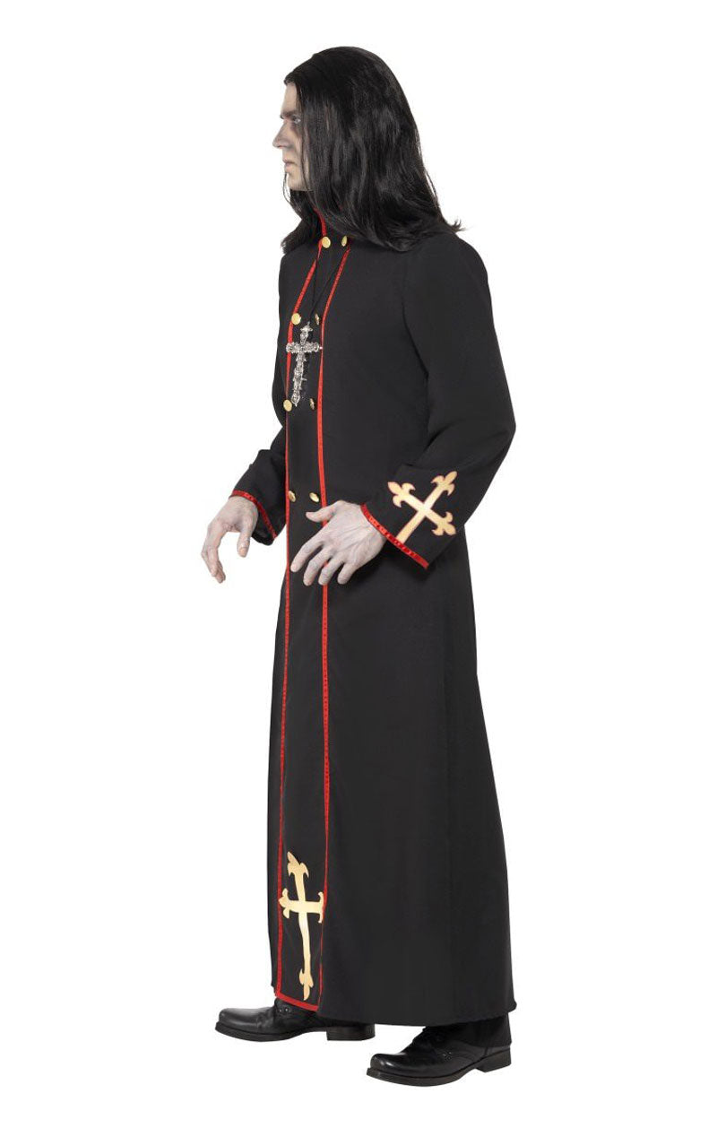 Herren Halloween Priest -Kostüm