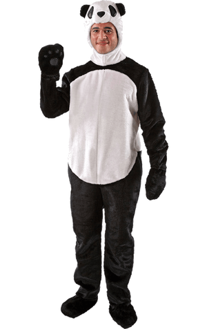 Erwachsener flauschiges Panda -Kostüm