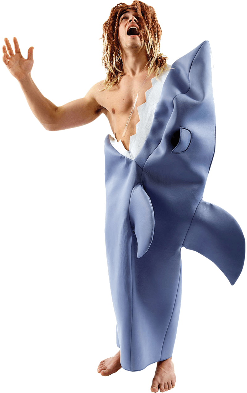 Adult Deluxe Shark Victim Costume