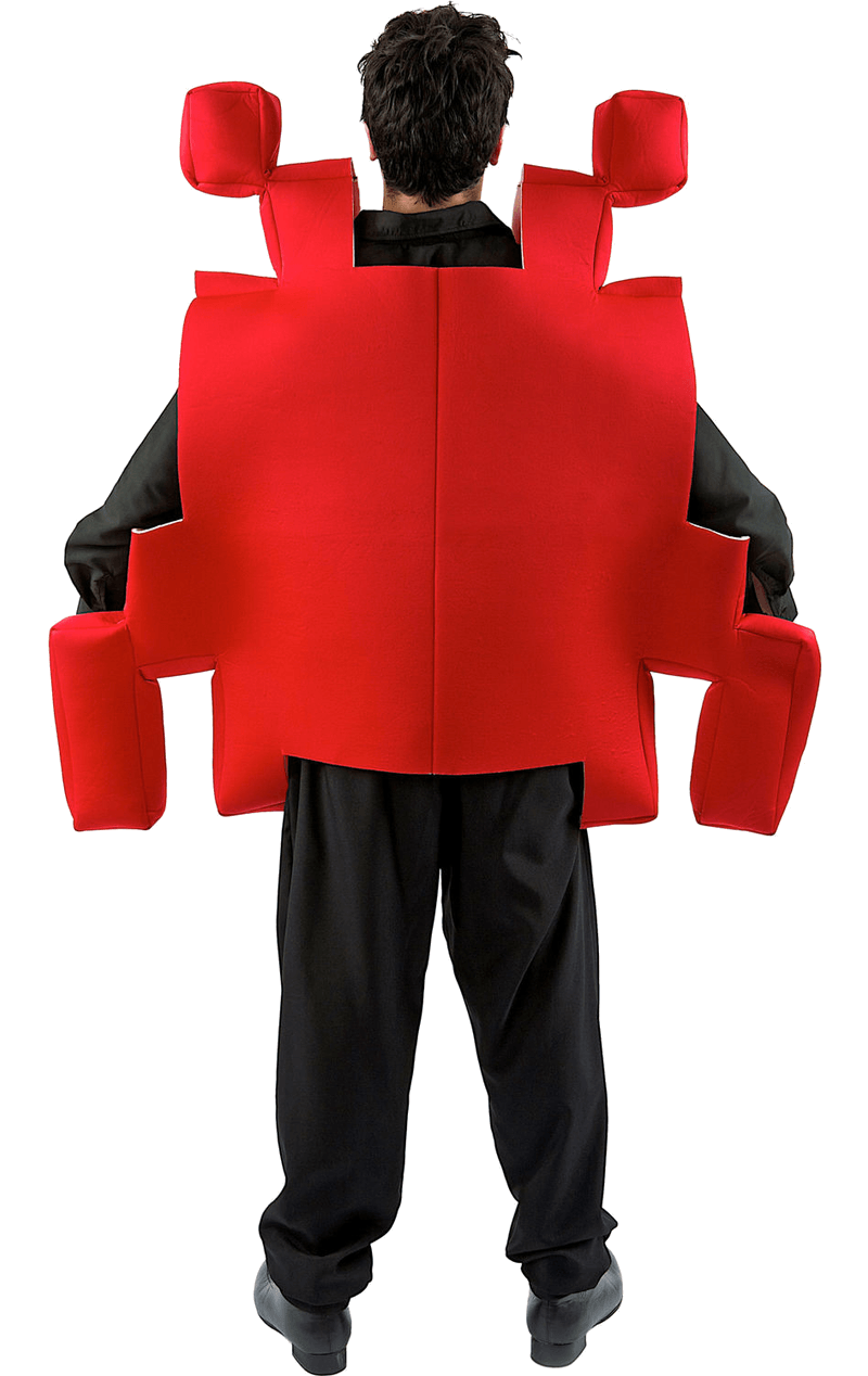 Adult Red Space Invader Kostüm