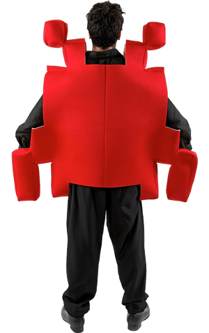 Adult Red Space Invader Costume