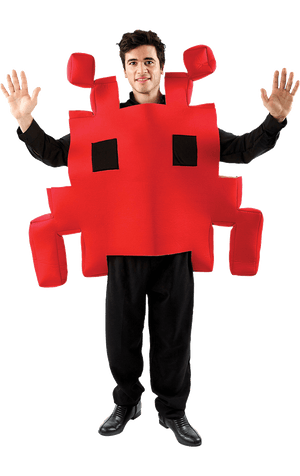 Adult Red Space Invader Costume