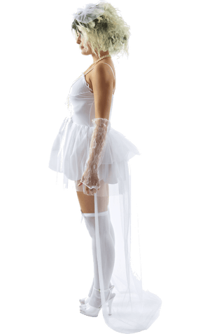 Frauen 80er Jahre Jungfrau Braut Kostüm