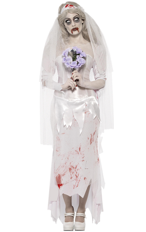 Womens Dead Ghost Bride Costume