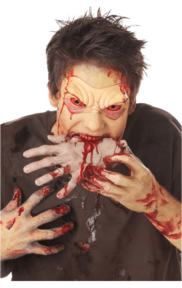 Accessoire de main de zombie sanglant
