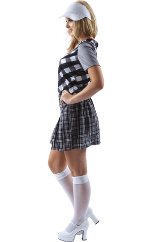 Damen Pub Golf Kostüm - Schwarz