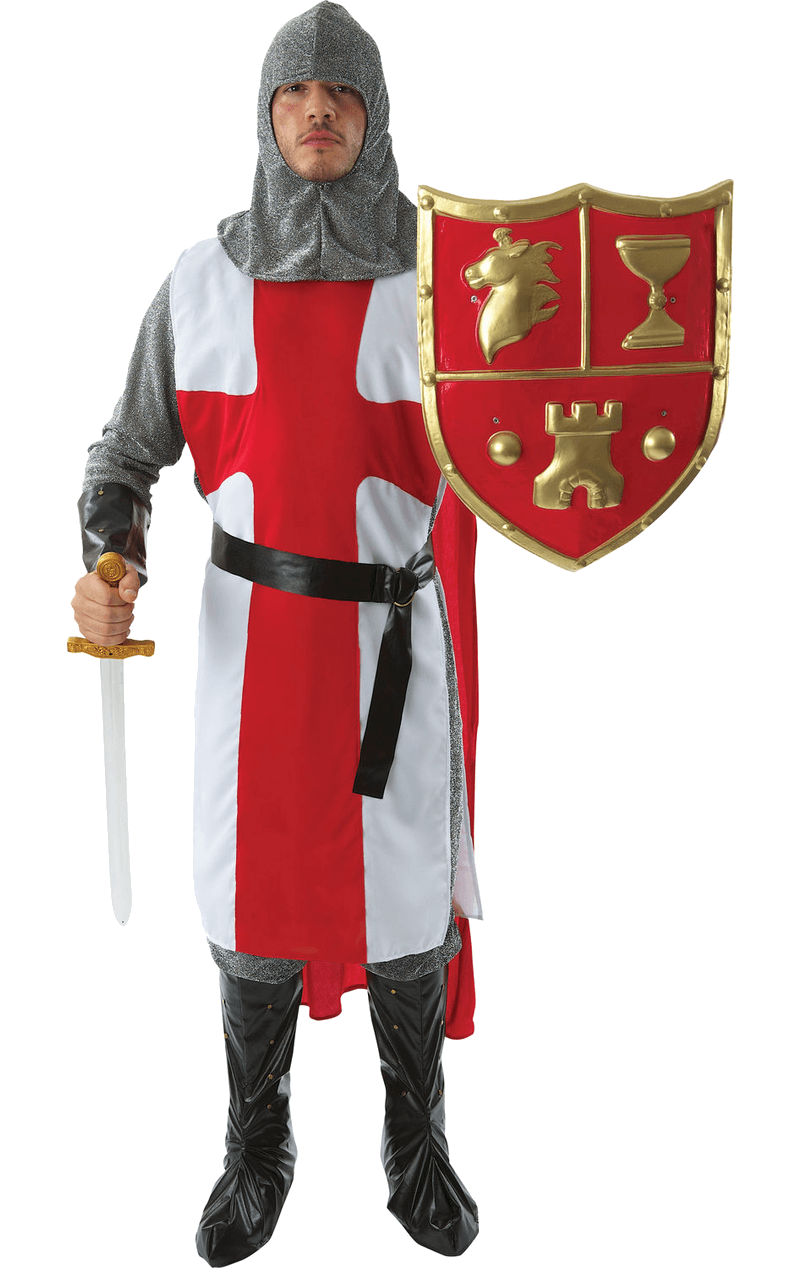 Kostüm für erwachsene Ritter Kreuzfahrer