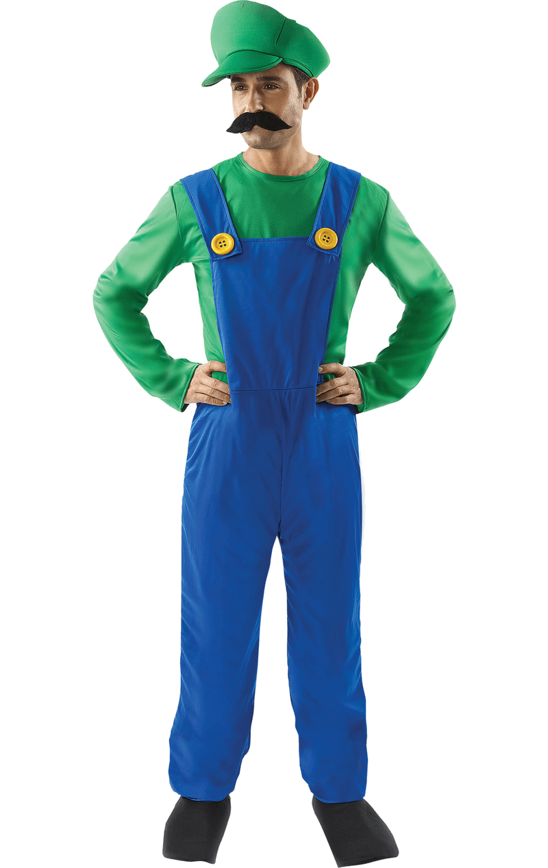 Herren Luigi Super Mario Kostüm