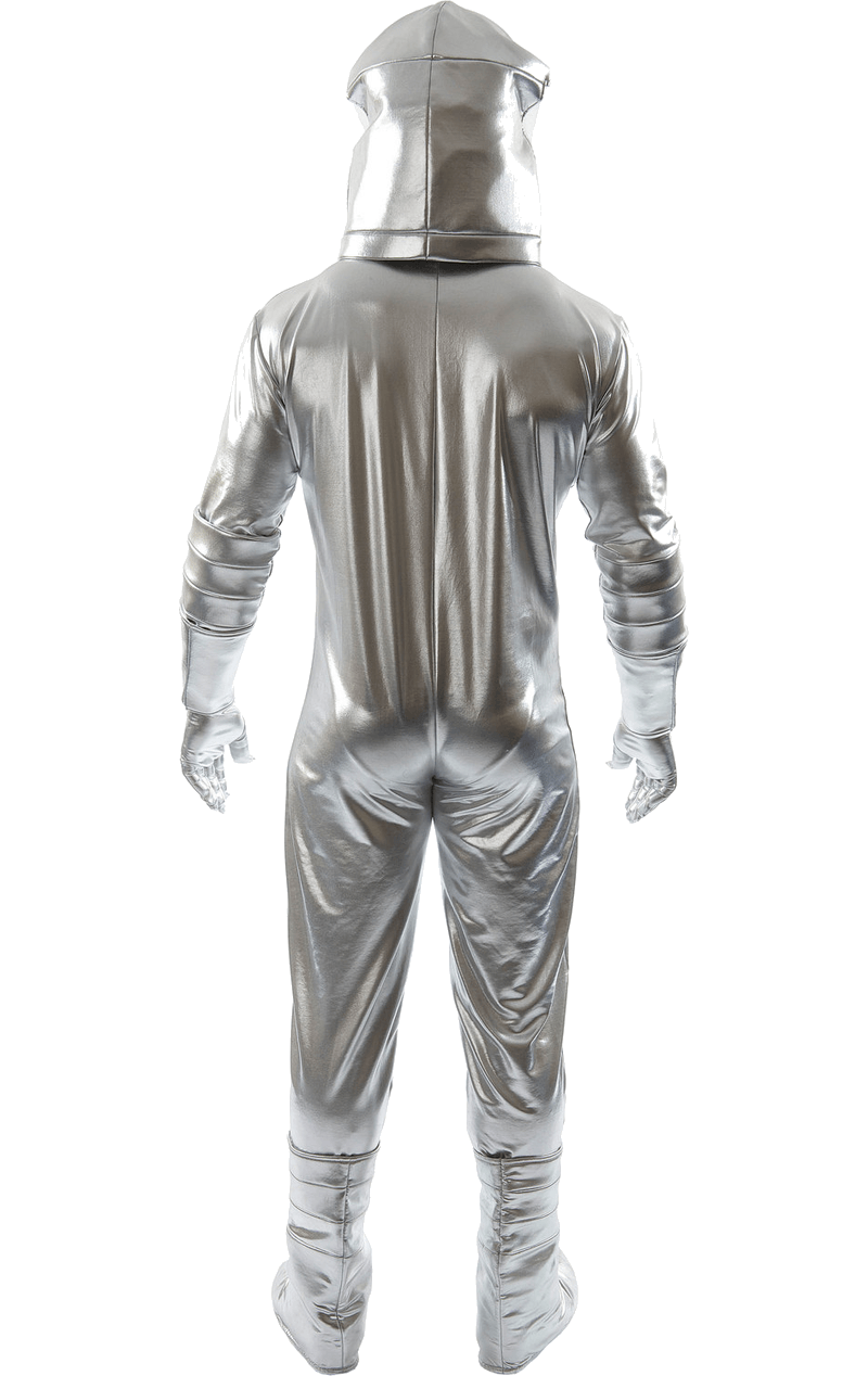 Herren traditionelle Silber -Astronaut -Kostüm
