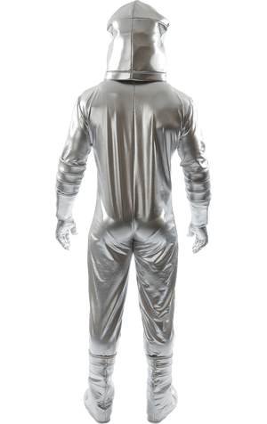Mens Traditional Silver Astronaut Costume