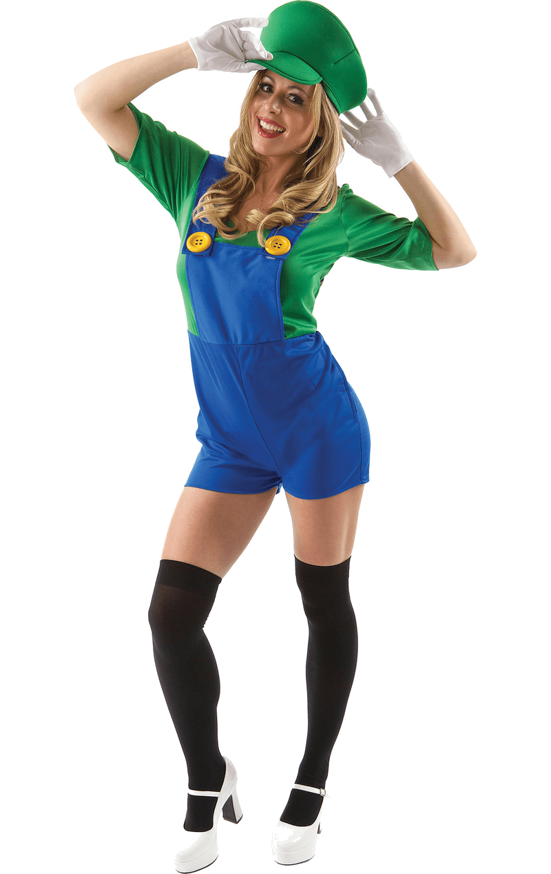 Erwachsene Frauen Luigi Kostüm