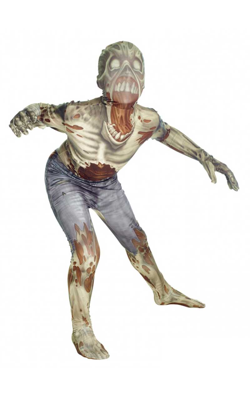 Kinder Zombie Morphsuit Kostüm