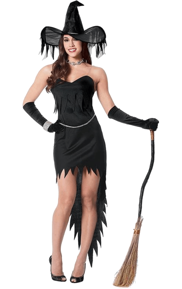Ladies Rhinestone Witch Costume