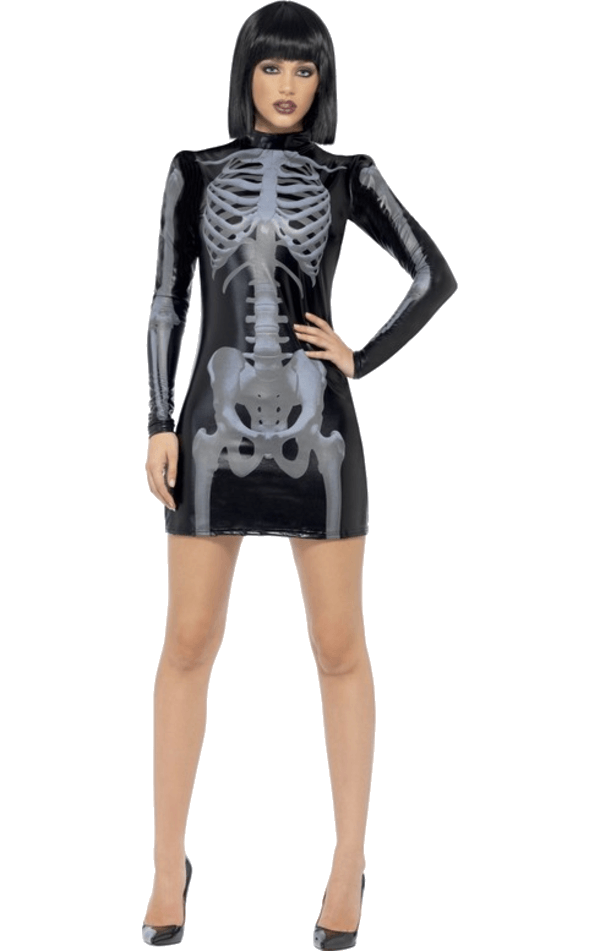 Womens Miss X-Ray Skeleton Costume