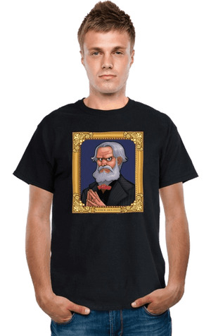 T-shirt Portrait hanté numérique Dudz