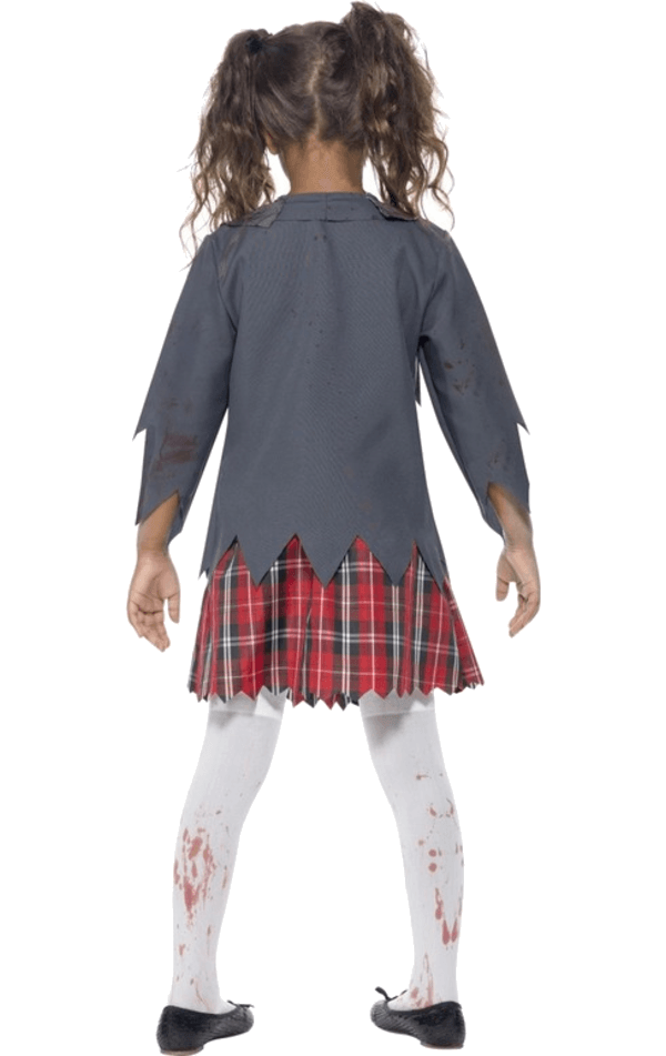 Kinder Zombie Schulmädchen Kostüm