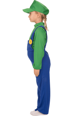 Kids Luigi Super Mario Costume