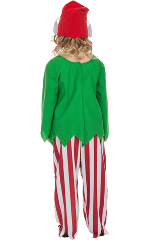 Kids Striped Elf Costume