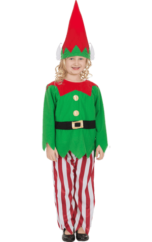 Déguisement d'elfe à rayures pour enfant