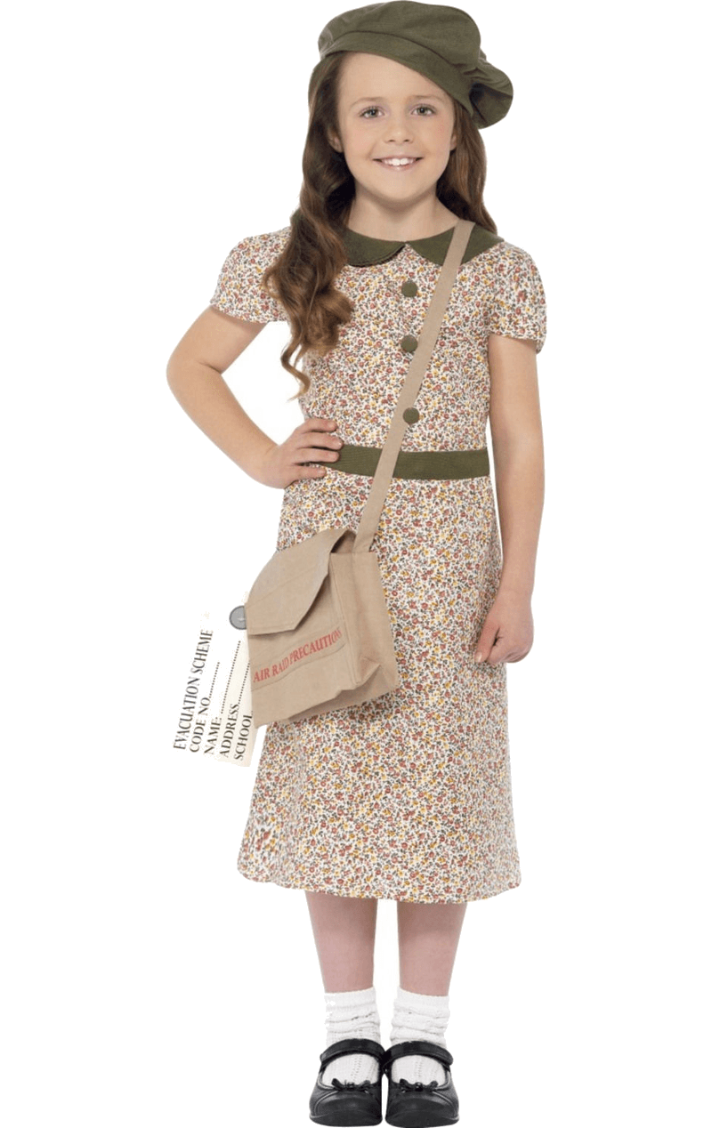 Kids War Evacuee Girl Costume
