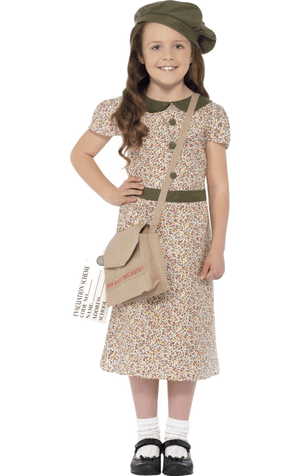 Kinderkriegs -Evakuee Girl Kostüm