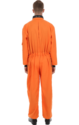 Mens Orange Astronaut Costume