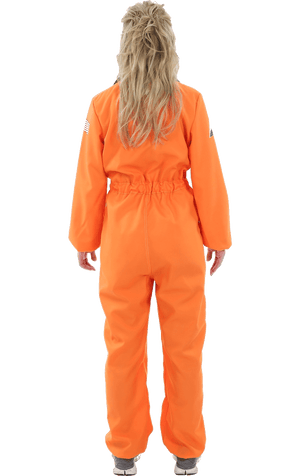Déguisement astronaute orange femme