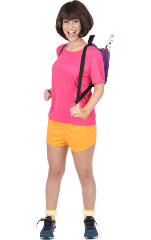 Erwachsener Dora das Explorer -Kostüm