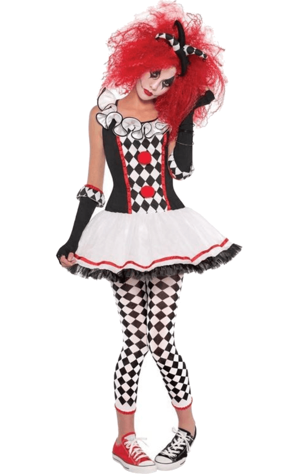Teen Harlequin Jester Costume