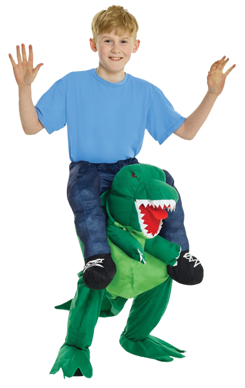 Déguisement de dinosaure à dos de dinosaure T-Rex pour enfants