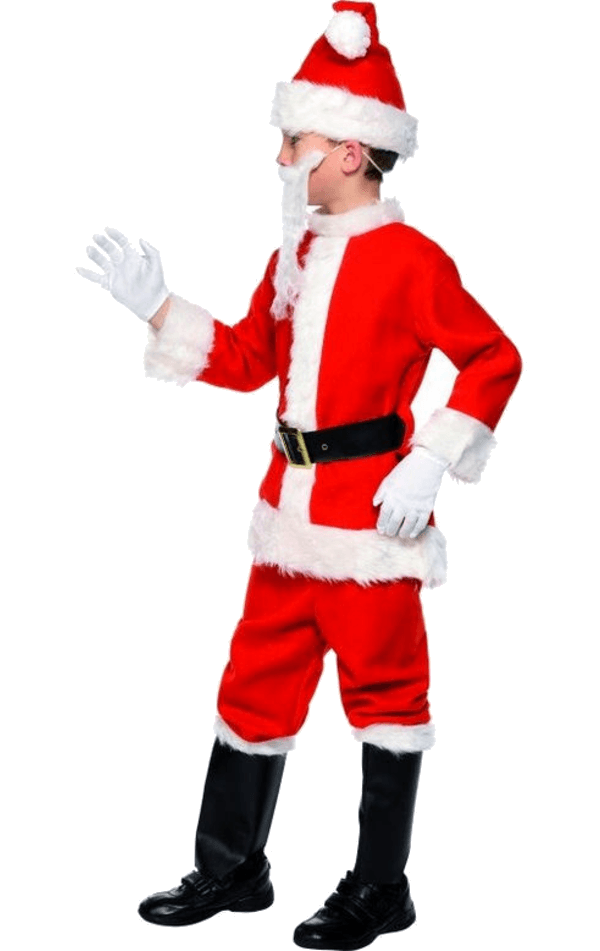 Costume de Père Noël de Luxe pour Enfants