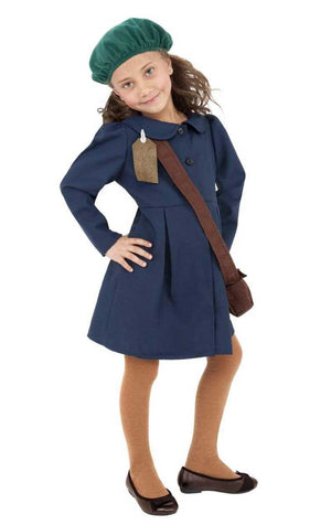 Kids WW2 Evacuee Girl Costume