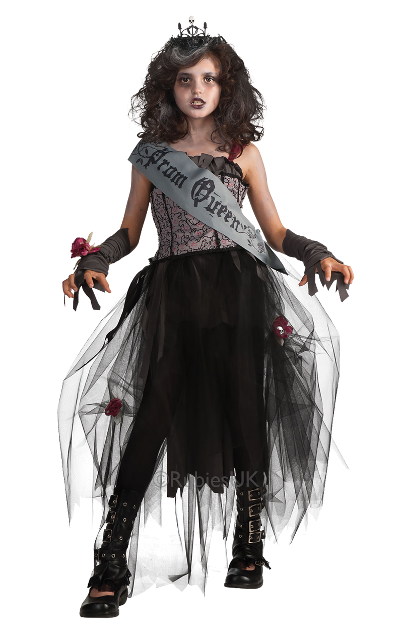 Kinder Gothic Prom Queen Queen Kostüm