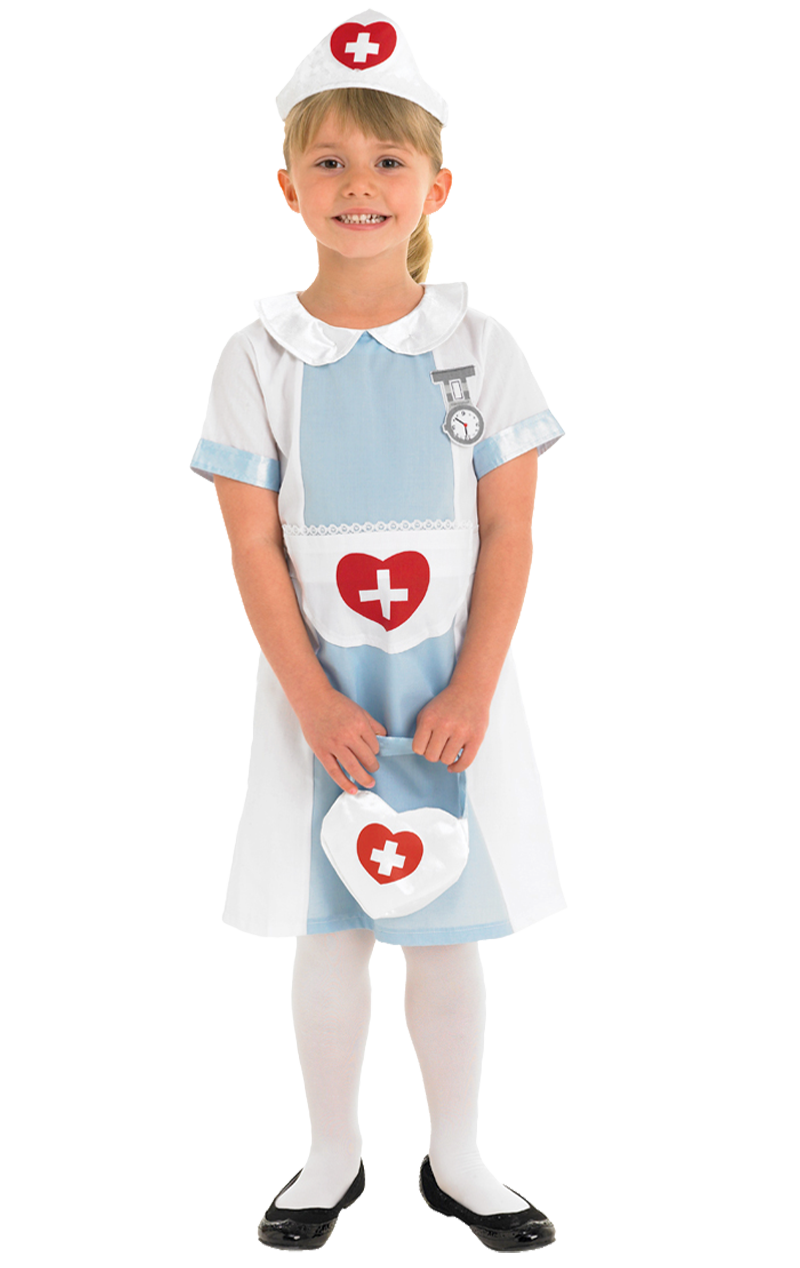 Kids Nurse Fancy Dress Costume