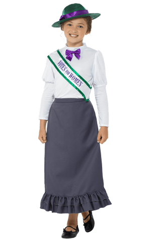 Kinder Victorian Suffragette Kostüm