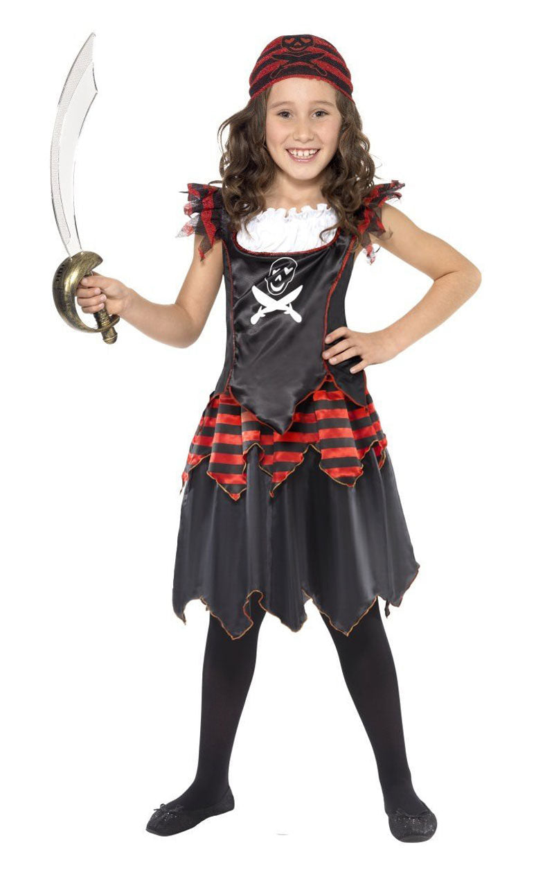 Kids Gothic Pirate Costume