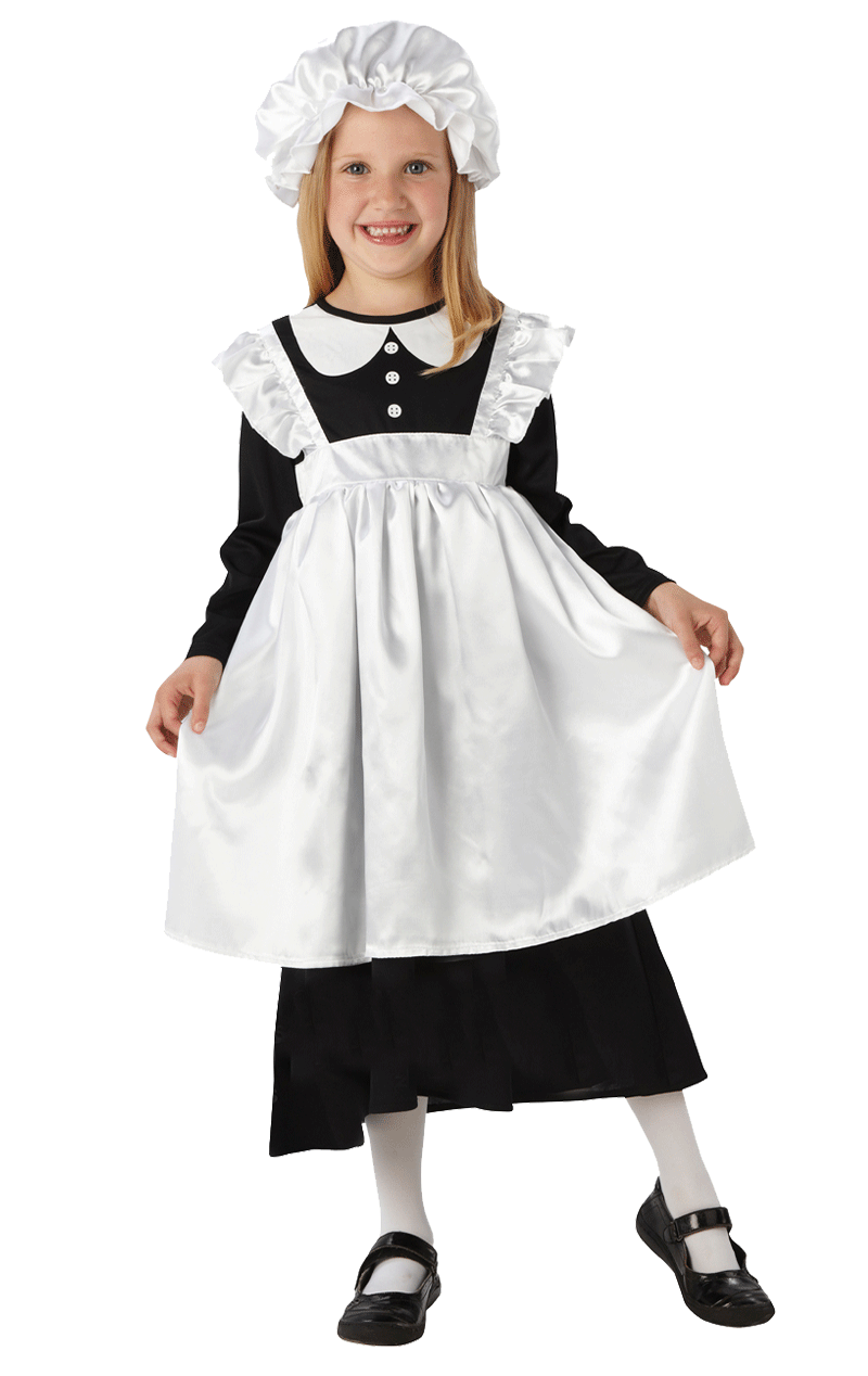 Kinder Victorian Maid Kostüm