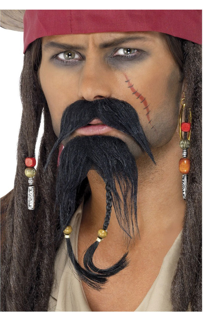Accessoire pour les cheveux du visage de pirate