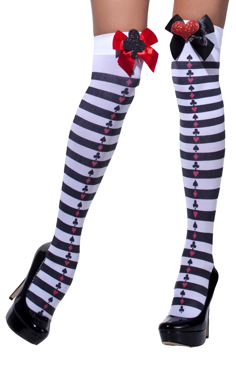 Stripy Bow & Glitter Stockings