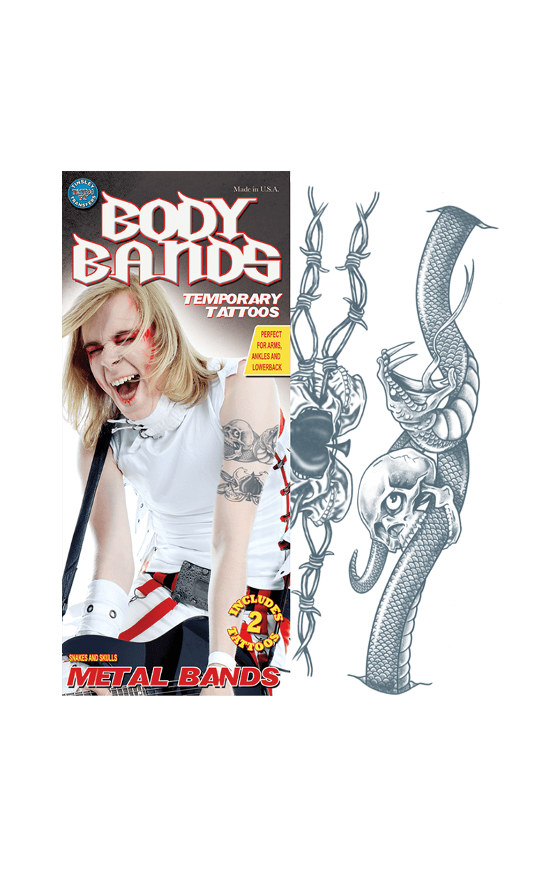 Snake Body Band Tattoo